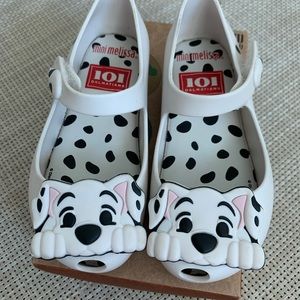 Mini Melissa 101 Dalmatians shoes, size 10